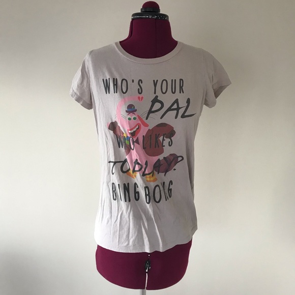 Pixar Inside Out Used Gray T-Shirt